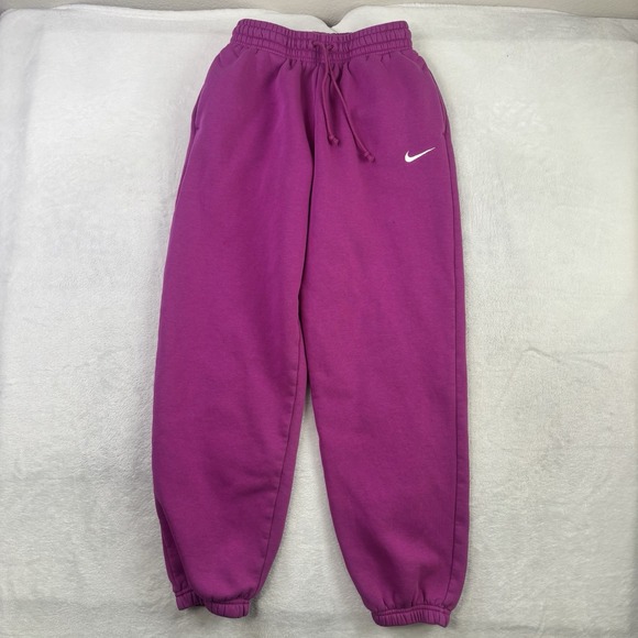 Nike Pants - Nike Purple Pink Fleece Jogger Sweatpants Activewear Athletic Unisex Size XS
